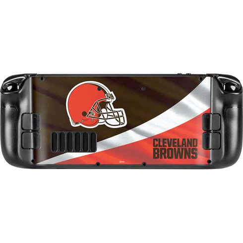 NFL Cleveland Browns Steam Deck Handheld Gaming Computer Skin